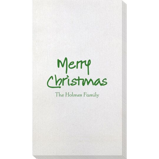 Studio Merry Christmas Bamboo Luxe Guest Towels